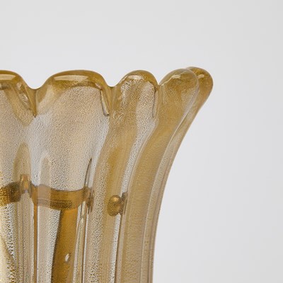 Lot 594 - Pair of Murano Glass Sconces