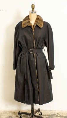 Lot 338 - Yves Saint Laurent Squirrel Lined Rain Coat