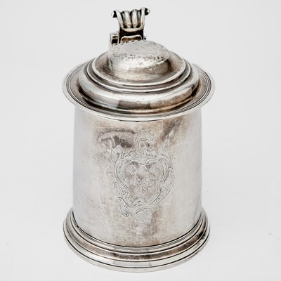 Lot 67 - George I Sterling Silver Covered Tankard