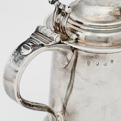 Lot 67 - George I Sterling Silver Covered Tankard