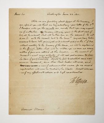 Lot 136 - President Thomas Jefferson’s unvarnished observations on the arrest of Toussaint Louverture