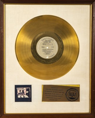 Lot 206 - Joan Baez Blessed Are... Gold record presented to Vanguard Recording Society