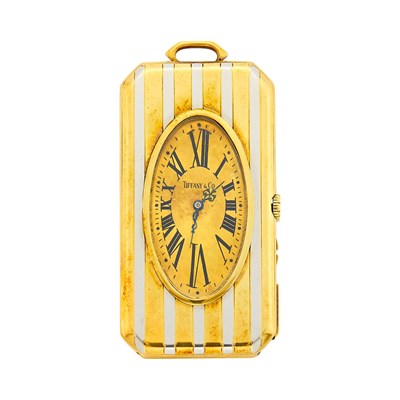Lot 1045 - Tiffany & Co. Gold and Platinum Cigar Cutter and Watch