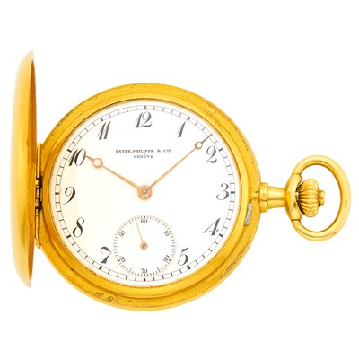 Lot 75 - Patek Philippe Gold Hunting Case Pocket Watch