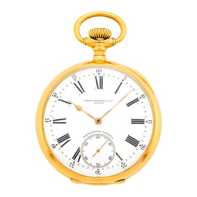 Lot 1042 - Patek Philippe Gold Open Face 'Chronometro Gondolo' Pocket Watch