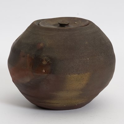 Lot 44 - Paul Chaleff Stoneware Lidded Vase