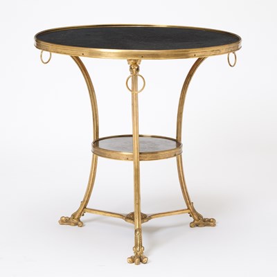 Lot 294 - Louis XVI Style Gilt Bronze and Marble Gueridon