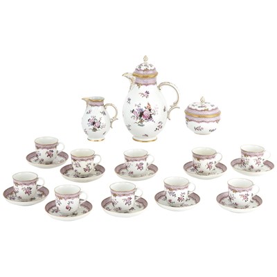 Lot 167 - Nymphenburg Porcelain Coffee Service