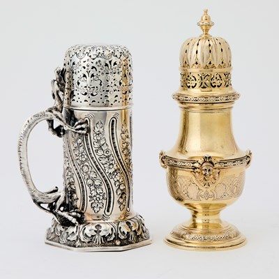 Lot 147 - Two English Sterling Silver Sugar Casters