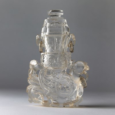 Lot 32 - A Chinese Rock Crystal Vase and Cover