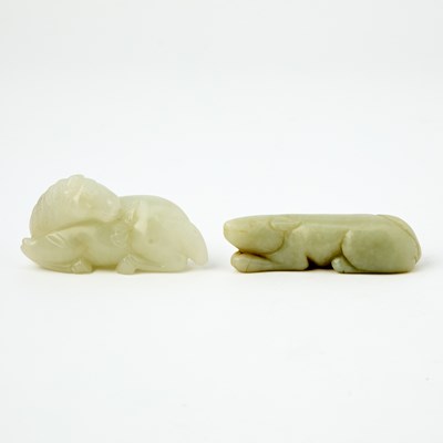 Lot 468 - Two Chinese Carved Jade Animal Figures