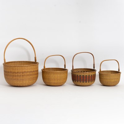 Lot 28 - Group of Four Harry A. Hilbert Round Open Baskets