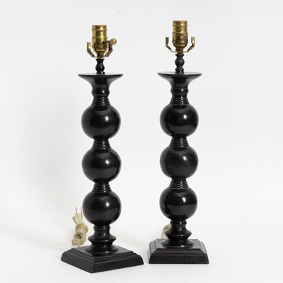 Lot 34 - Pair of Jamie Young Metal Spear Form Lamps