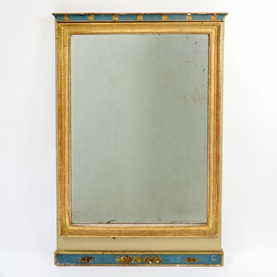 Lot 151 - French Empire Painted and Parcel Gilt Mirror