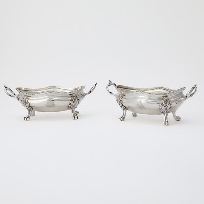 Lot 94 - Pair of George III Sterling Silver Sauce Tureens