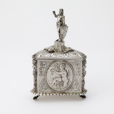 Lot 211 - Continental Silver Covered Box