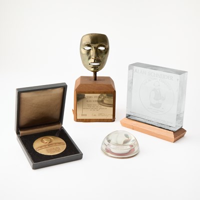 Lot 276 - Three awards and a paperweight presented to director Alan Schneider