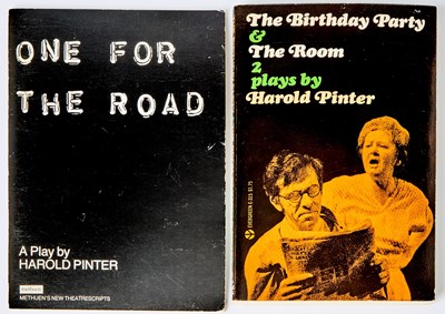 Lot 268 - Harold Pinter's The Birthday Party and One For The Road, both inscribed to Alan Schneider