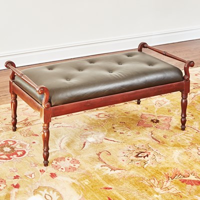Lot 111 - Regency Style Mahogany Hall Bench