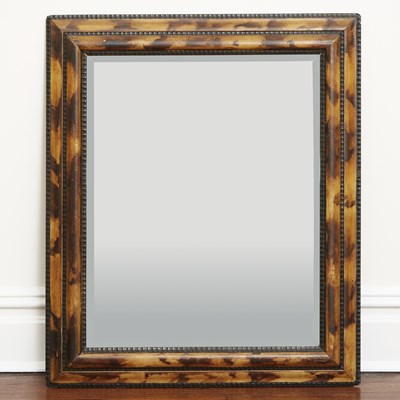 Lot 105 - Dutch Faux Tortoiseshell Painted and Ebonized Mirror