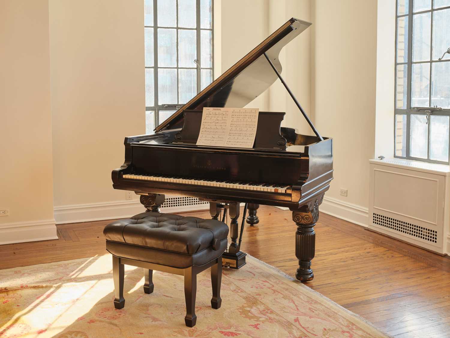 Lot 66 - Charles Strouse's antique Steinway used throughout the composition of his most celebrated works