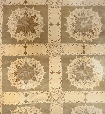 Lot 117 - Wool and Silk Tibetan Carpet