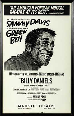 Lot 15 - Golden Boy materials, including an holograph musical manuscript, Sammy Davis Jr. photographs, programs, etc.