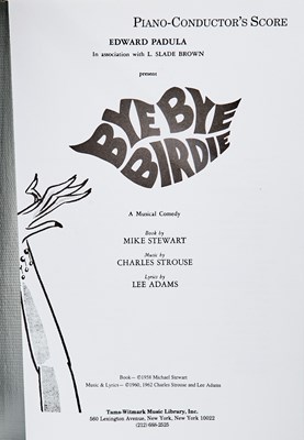 Lot 11 - A wide-ranging group of Bye Bye Birdie materials, with early programs, photographs and more