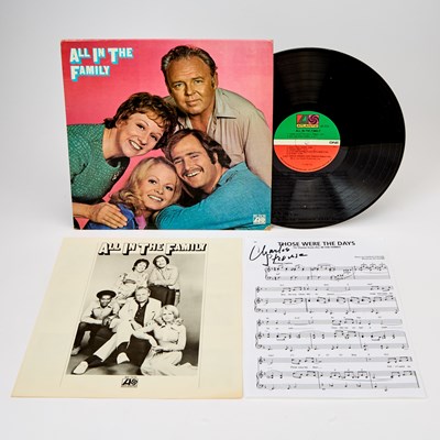 Lot The sheet music for "Those Were the Days," signed by the composer