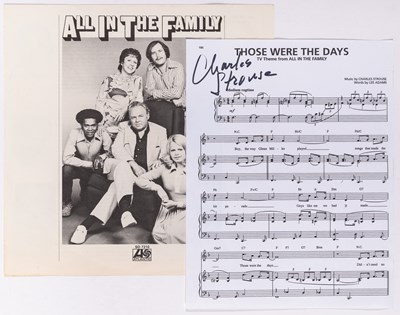Lot 23 - The sheet music for "Those Were the Days," signed by the composer