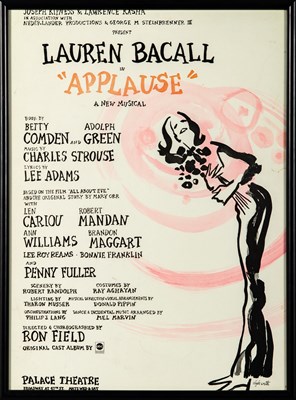 Lot 19 - Comoedia Matinee Club Award presented to Charles Strouse for “Applause”