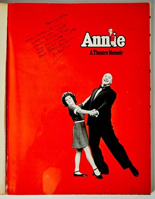 Lot 28 - Martin Charnin's Annie memoir inscribed to Charles Strouse