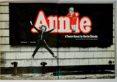 Lot 28 - Martin Charnin's Annie memoir inscribed to Charles Strouse