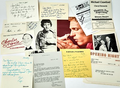 Lot 53 - A collection of Charles Strouse's correspondence