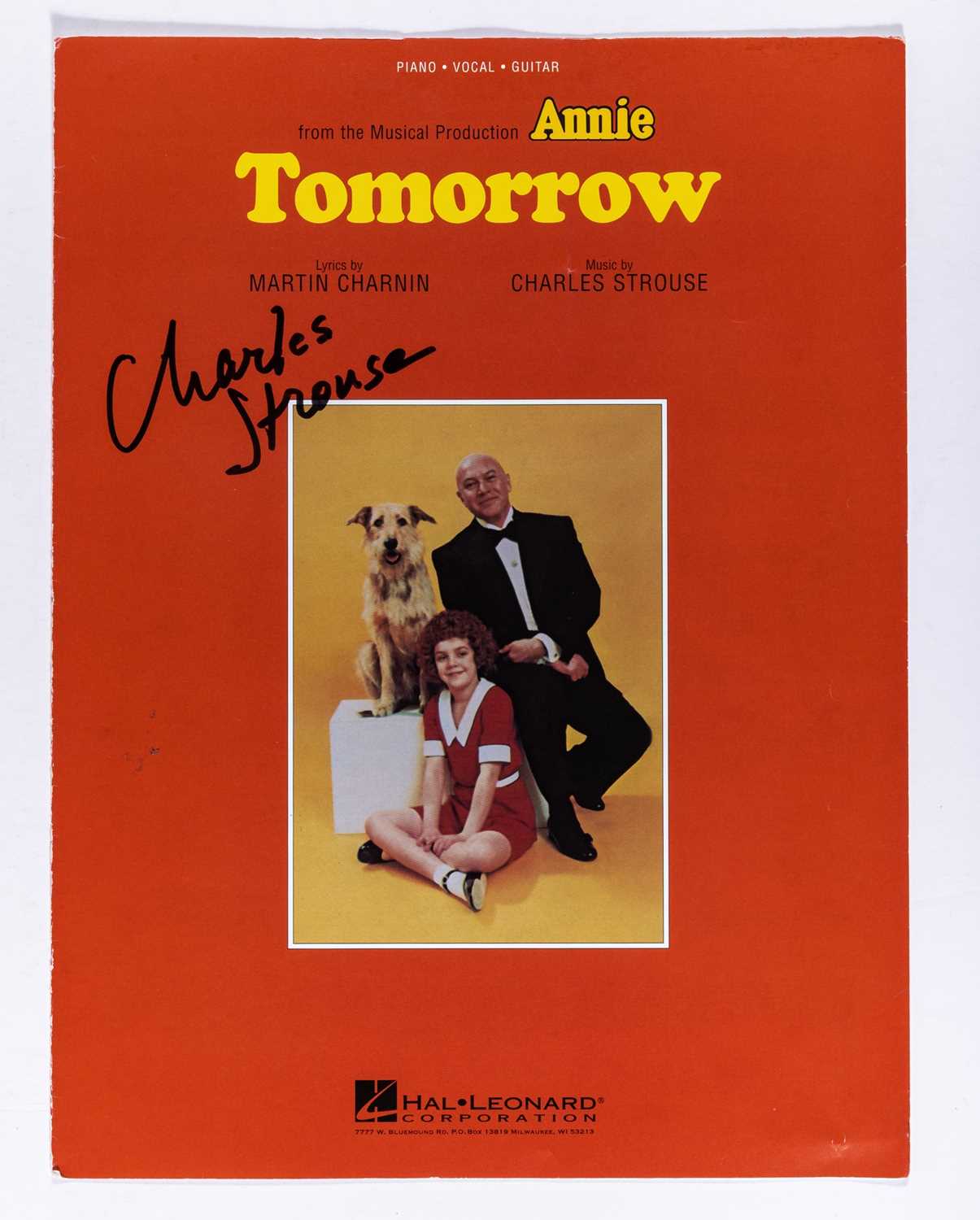 Lot 29 - Signed sheet music from Tomorrow.