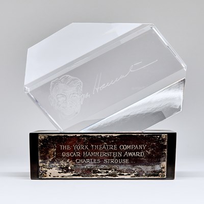 Lot 58 - The New York Theatre Company Oscar Hammerstein Award presented to Charles Strouse