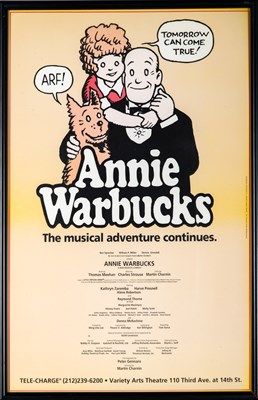 Lot 39 - Annie Warbucks show poster