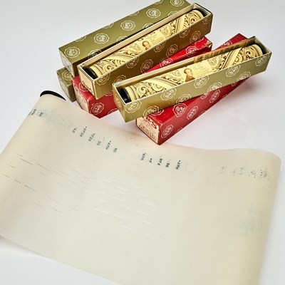 Lot 24 - Player Piano rolls for Annie, Those Were the Days, Applause, and two others