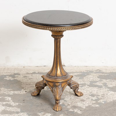 Lot 64 - French Style Marble Top Gilt Iron Occasional Table