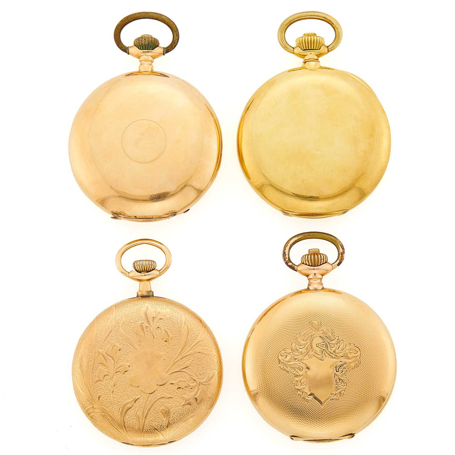 Lot 1359 - Group of Gold Hunting Case Pocket Watches