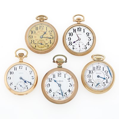 Lot 1362 - Group of Gold-Filled Open Face Pocket Watches