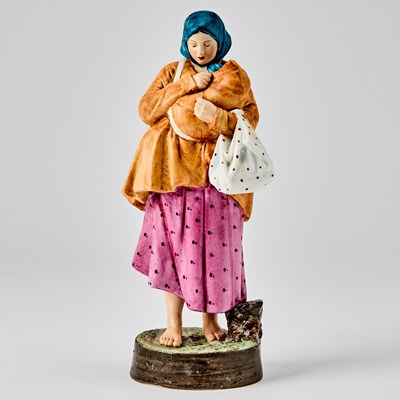 Lot 303 - Russian Porcelain Figure of a "Bitter Lot"