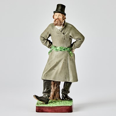 Lot 313 - Russian Porcelain Figure of a Dancing Peasant Man