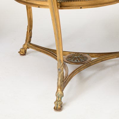 Lot 280 - Pair of Louis XVI Style Marble and Gilt-Metal Gueridons