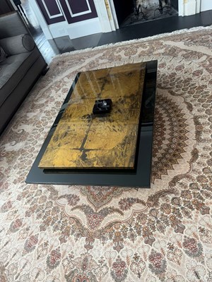 Lot 240 - Guy Lefevre Style Lacquered Low Table