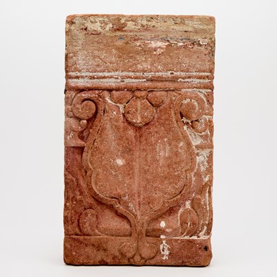 Lot 353 - An Indian Red Terracotta Architectural Tile