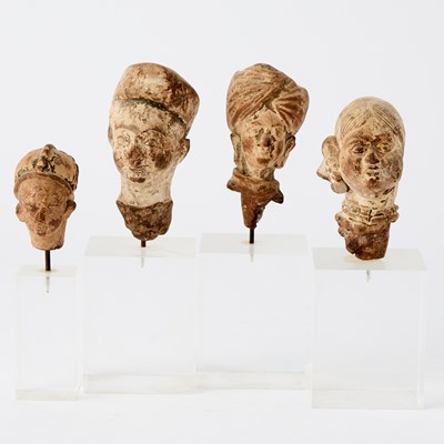 Lot 354 - Four Indian Terracotta Heads