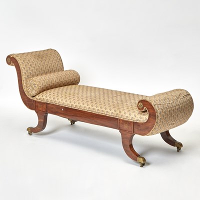 Lot 583 - Regency Brass-Inlaid Rosewood Daybed