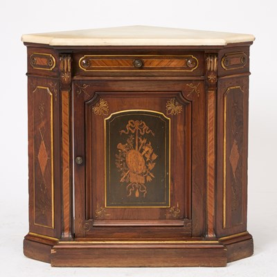 Lot 133 - Victorian Part Ebonized Corner Cabinet