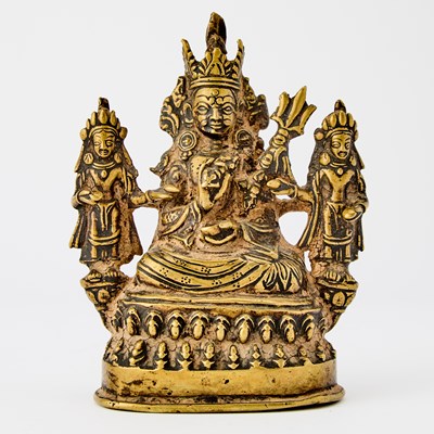 Lot 361 - A Nepalese Gilt Bronze Bodhisattva